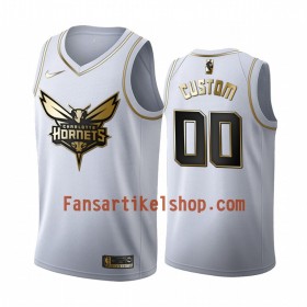 NBA Charlotte Hornets Trikot Benutzerdefinierte Nike 2019-2020 Weiß Golden Edition Swingman - Herren